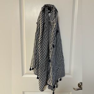 Lands' End Blue and White Scarf